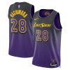 Män Los Angeles Lakers Tröja Rui Hachimura Nike 2024-25 City Edition Lila Swingman